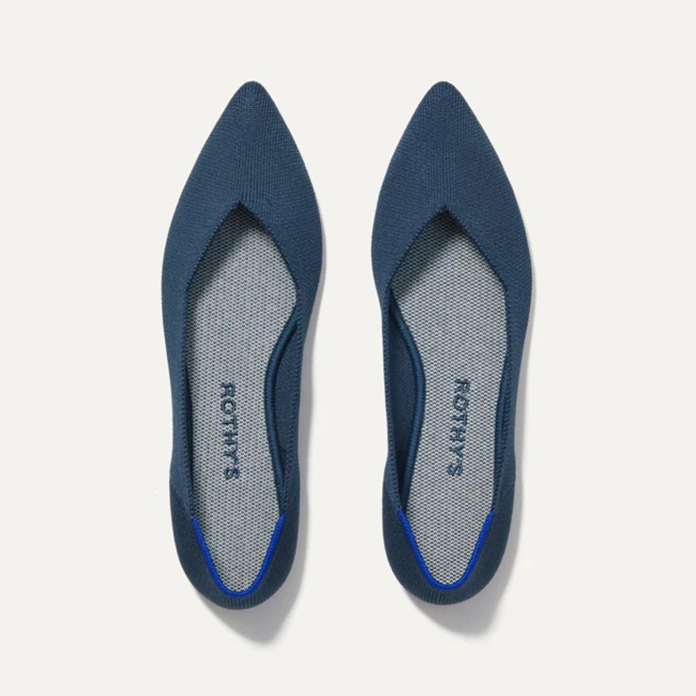 Rothy’s Point Navy Blue Size 10, Practically New